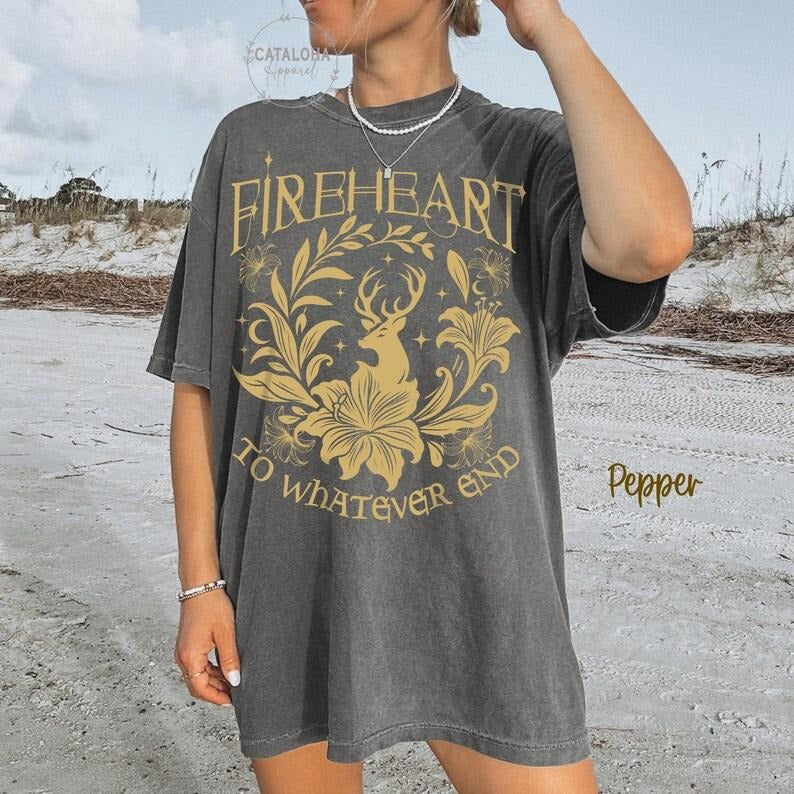 Fireheart shirt, Throne of Glass Shirt,To whatever end, TOG t-shirt, SJM universe, Aelin Galathynius, You do not yield,...