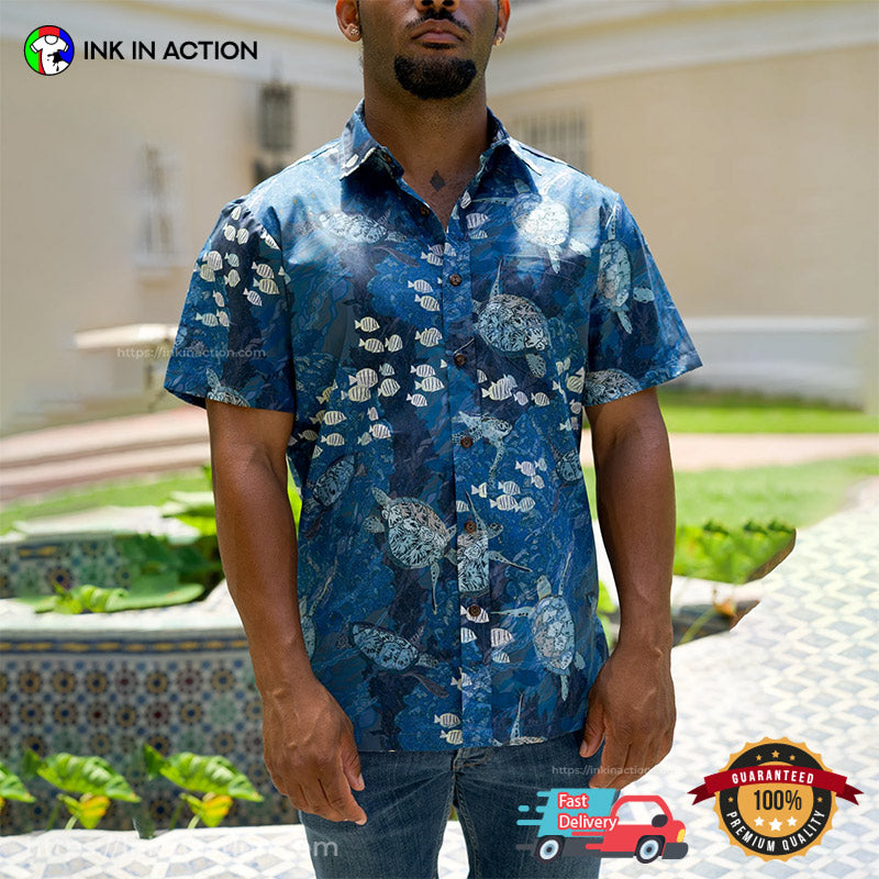 Fishs And Turtles Sea Lover Hawaiian Shirt
