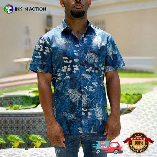 Fishs And Turtles Sea Lover Hawaiian Shirt