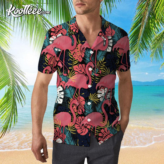 Flamingo Trendy Hawaiian Shirt