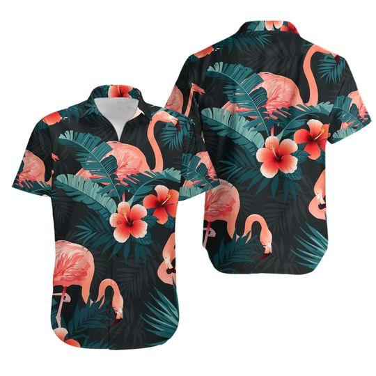 Flamingo tropical hawaiian shirt gift for family and friend 2710371