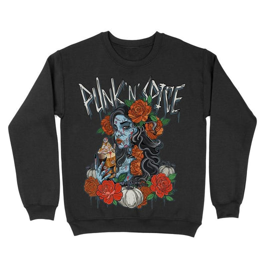 Fleece Crewneck Sweatshirt - PUNK 'N' SPICE Graphic
