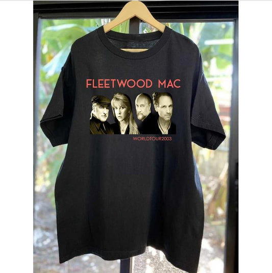 Fleetwood Mac Shirt Sweatshirt Hoodie, Fleetwood Mac World Tour 2003 Shirt, Fleetwood Mac Vintage Shirt, Music Fan Shirt
