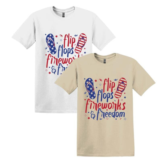 Flip Flops, Fireworks Freedom Sweatshirt, Patriotic Shirt, Fourth of July Hoodie, 4th of July Shirts, Independence Day...