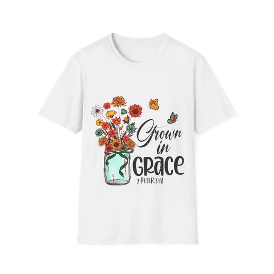 Floral Grow In Grace Succulent Plant Christian Religious T-Shirt Hoodie, Sweatshirt | InkThreadWorks.com