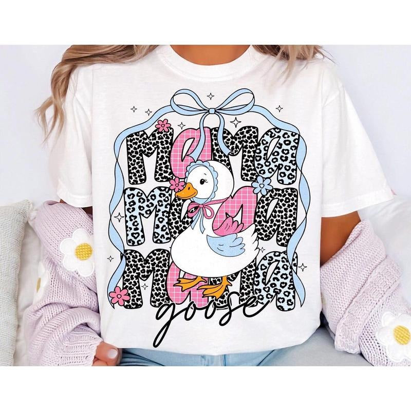 Floral Mama Goose Shirt, Mama Goose, Mothers Day Shirt, Floral Mama, Goose, Girly, Duck Png Goose Lover Hoodie, Sweatshirt