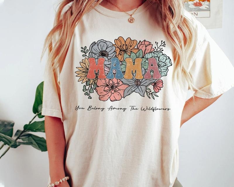 Floral Mama Shirt, Mother's Day Gift, Gift For Mom Best Price Hoodie, Sweatshirt | InkThreadWorks.com