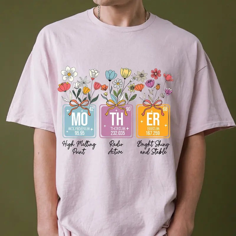 Floral Mother T-shirt, Mother's Day Shirt, Mother Elements Sweatshirt, Mothers Day Gift Hoodie | InkThreadWorks.com
