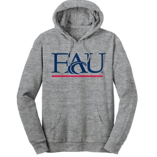 Florida Atlantic University Hooded Sweatshirt - Gray T-Shirts, Hoodie | InkThreadWorks.com