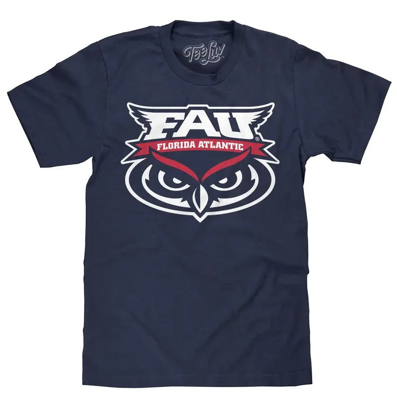 Florida Atlantic University Owls T-Shirt - Navy Blue Hoodie, Sweatshirt | InkThreadWorks.com