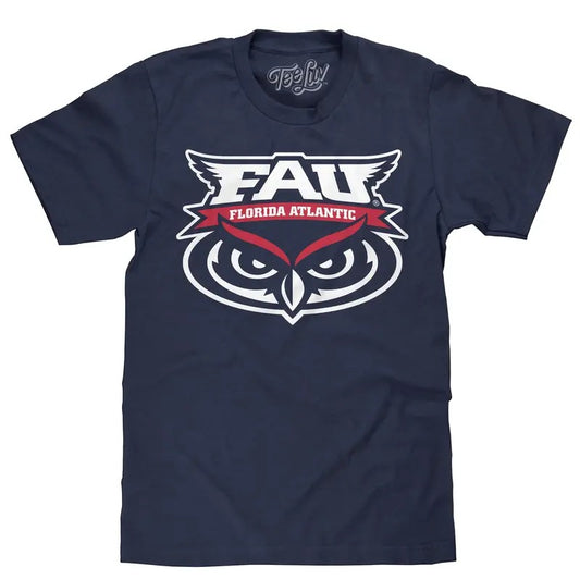 Florida Atlantic University Owls T-Shirt - Navy Blue Hoodie, Sweatshirt | InkThreadWorks.com