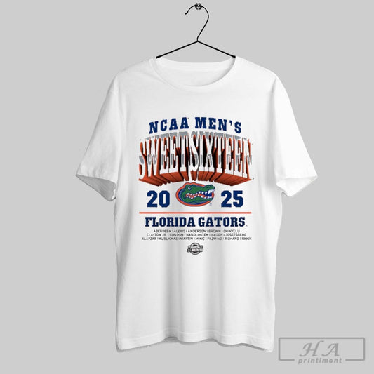 Florida Gators 2025 Ncaa Mens Basketball Sweet Sixteen March Madness Aberdeen Alexis Andersen Brown Logos