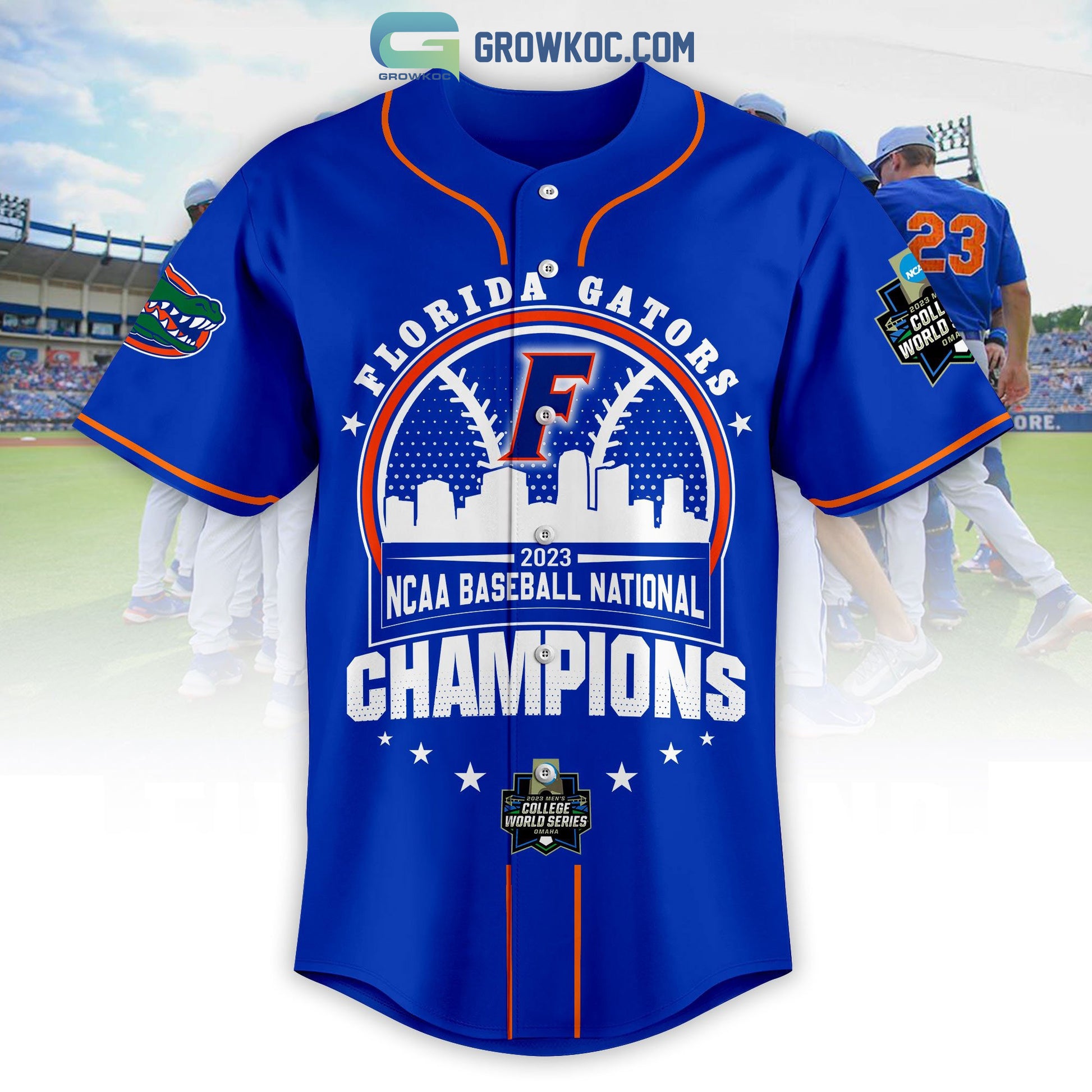 Florida Gators College World Series Champions 2023 Baseball Jersey