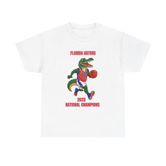 Florida Gators National Champions Tee, Unisex Heavy Cotton Tee, Sports Apparel, Gift for Fans, Basketball Merchandise