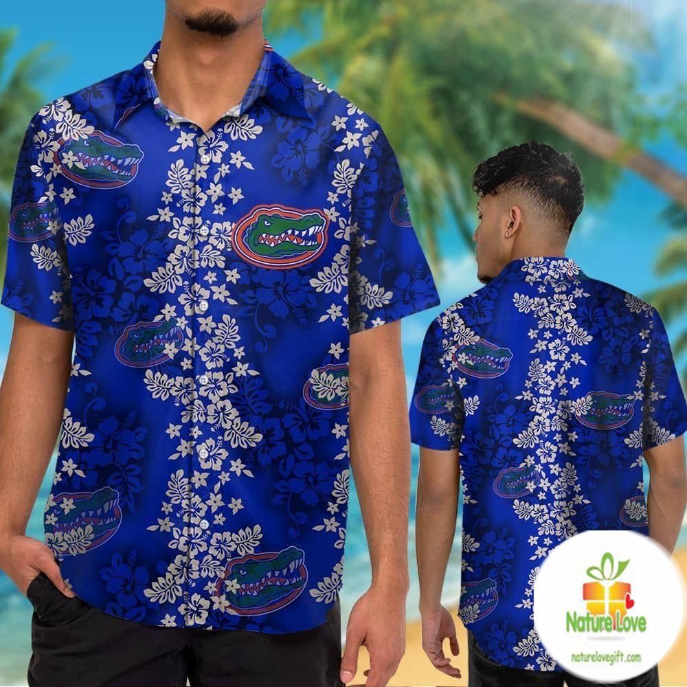 Florida Gators Hawaiian Shirt Tropical Short Sleeve Button Up Aloha