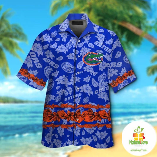 Florida Gators Hawaiian Shirt Short Sleeve Aloha Button Up VER02