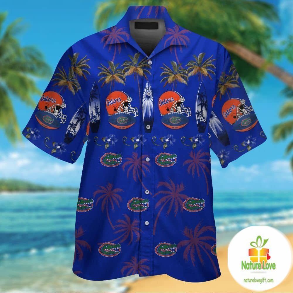 Florida Gators Hawaiian Shirt Short Sleeve Aloha Button Up VER07