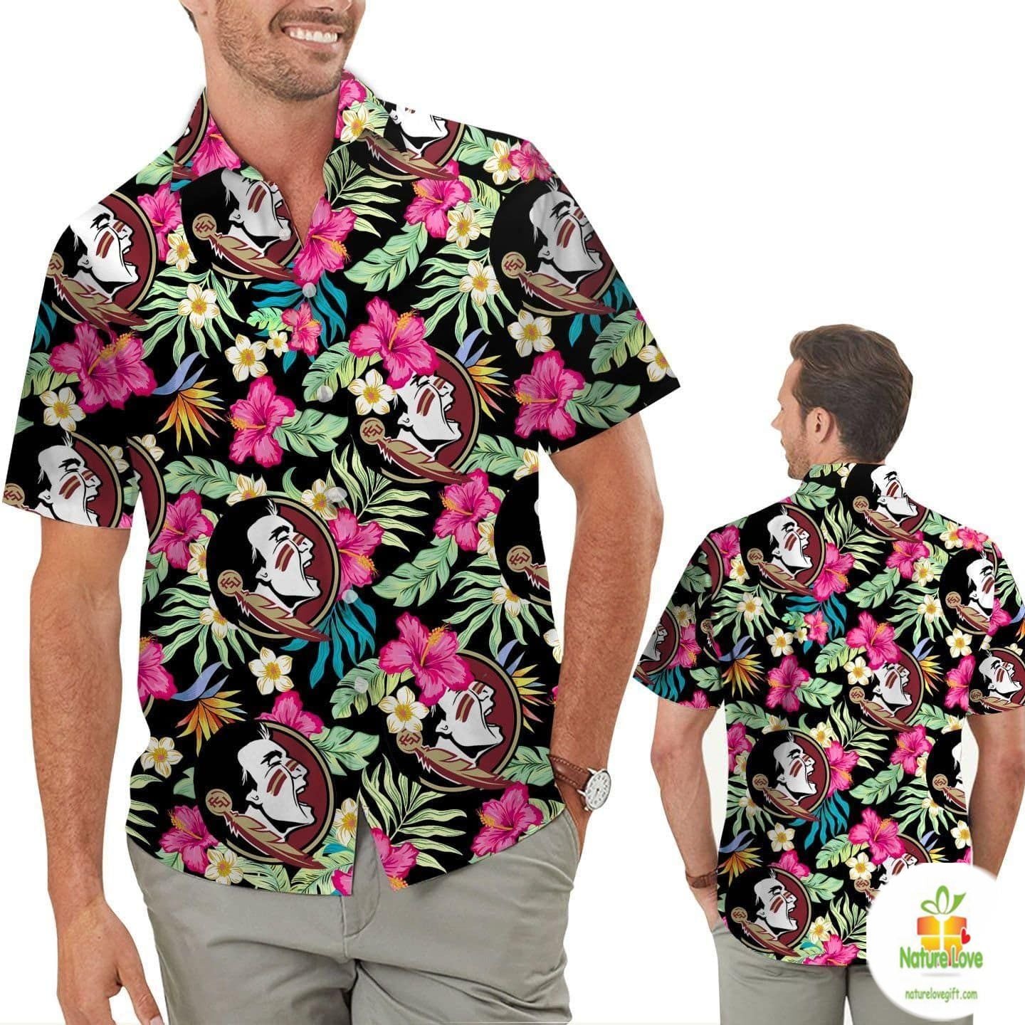 Florida State Seminoles Hawaiian Shirt Hibiscus Aloha Shirts