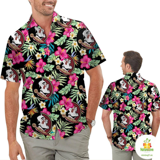 Florida State Seminoles Hawaiian Shirt Hibiscus Aloha Shirts