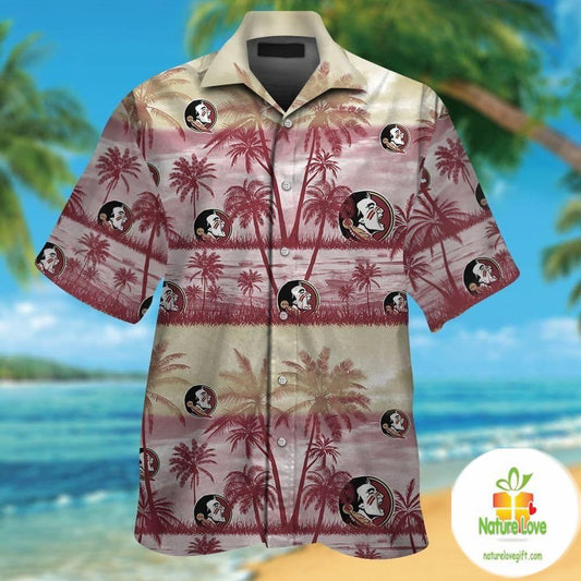 Florida State Seminoles Hawaiian Shirt Tropical Aloha Button Up VER04