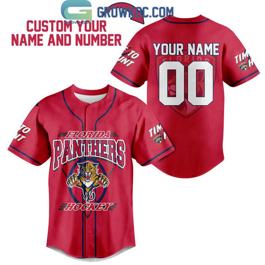 Florida Panthers Hockey Time To Hunt Baseball Jersey