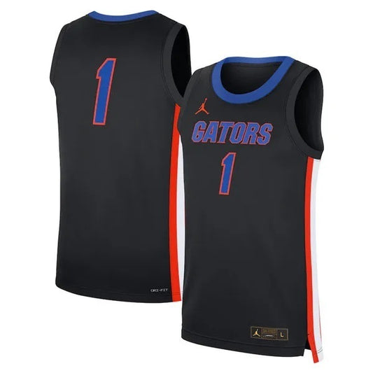 Florida Gators Custom 2025 Black Alternate Basketball Game Jersey