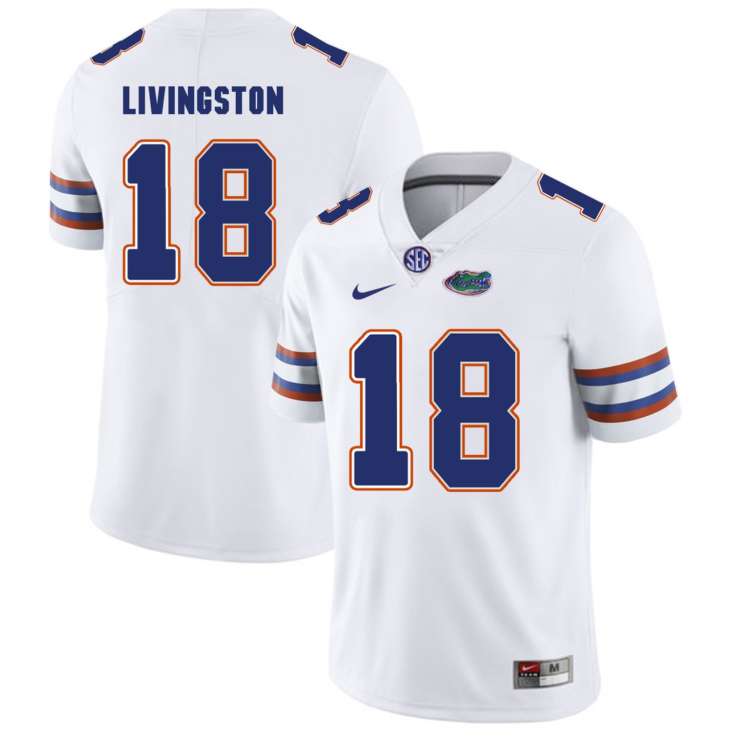 Florida Gators LIVINGSTON 18 White