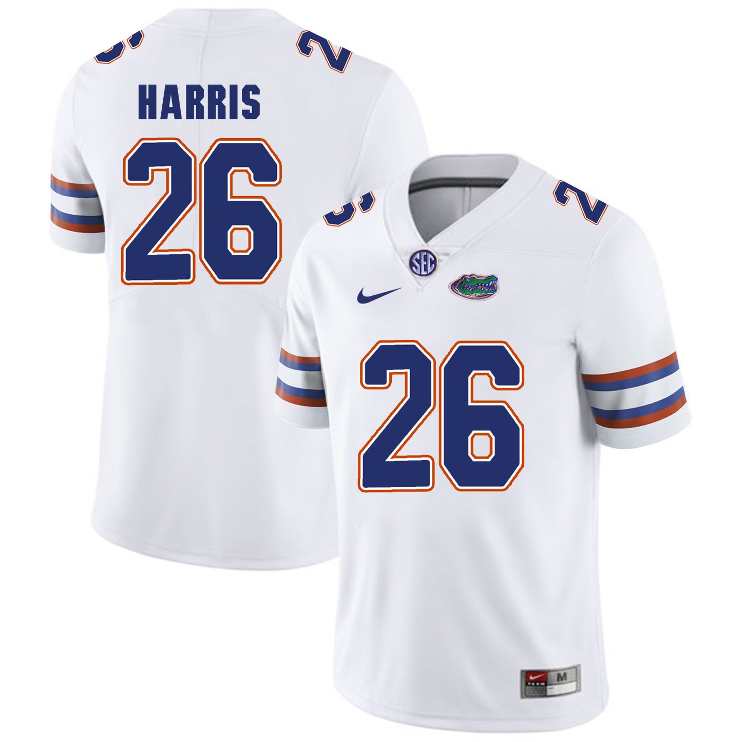 Florida Gators Marcell Harris 26 White