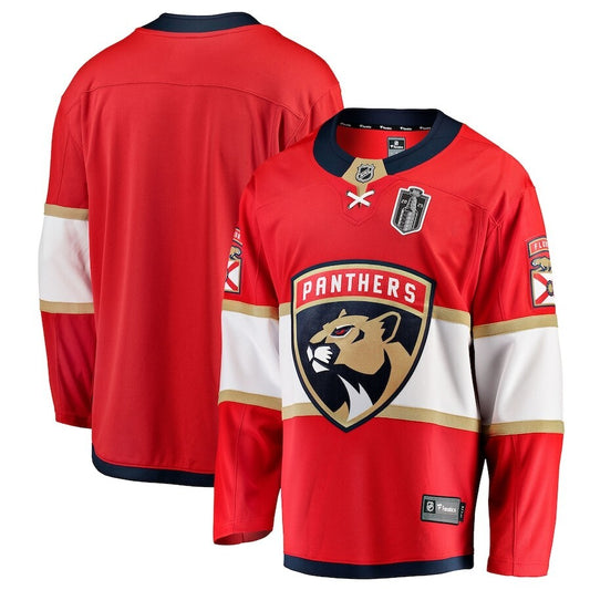 Florida Panthers 2025 Stanley Cup Final Home Breakaway Jersey - Red