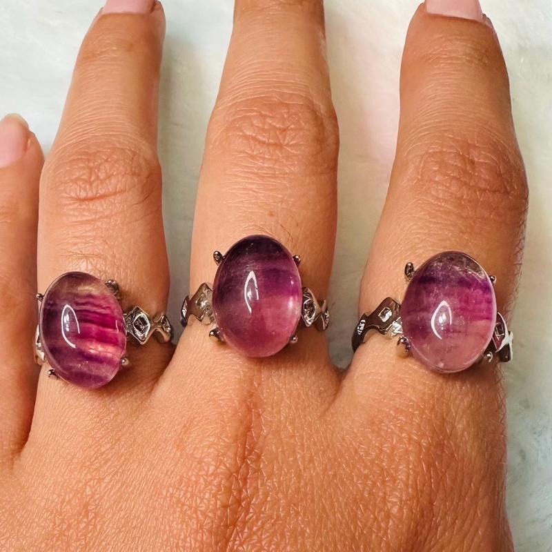 Flourite stone. Adjustable rings Daily T-Shirts, Hoodie, Sweatshirt | InkThreadWorks.com