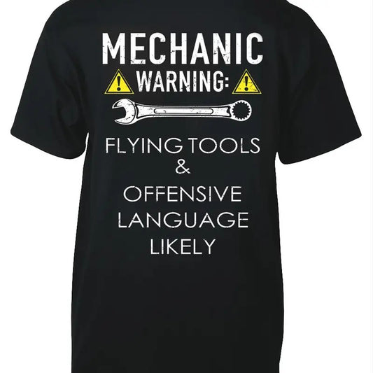 Flying Tool Area T-Shirt - Classic Design with Front Pocket, Ideal for Versatile Use Crewneck Cotton