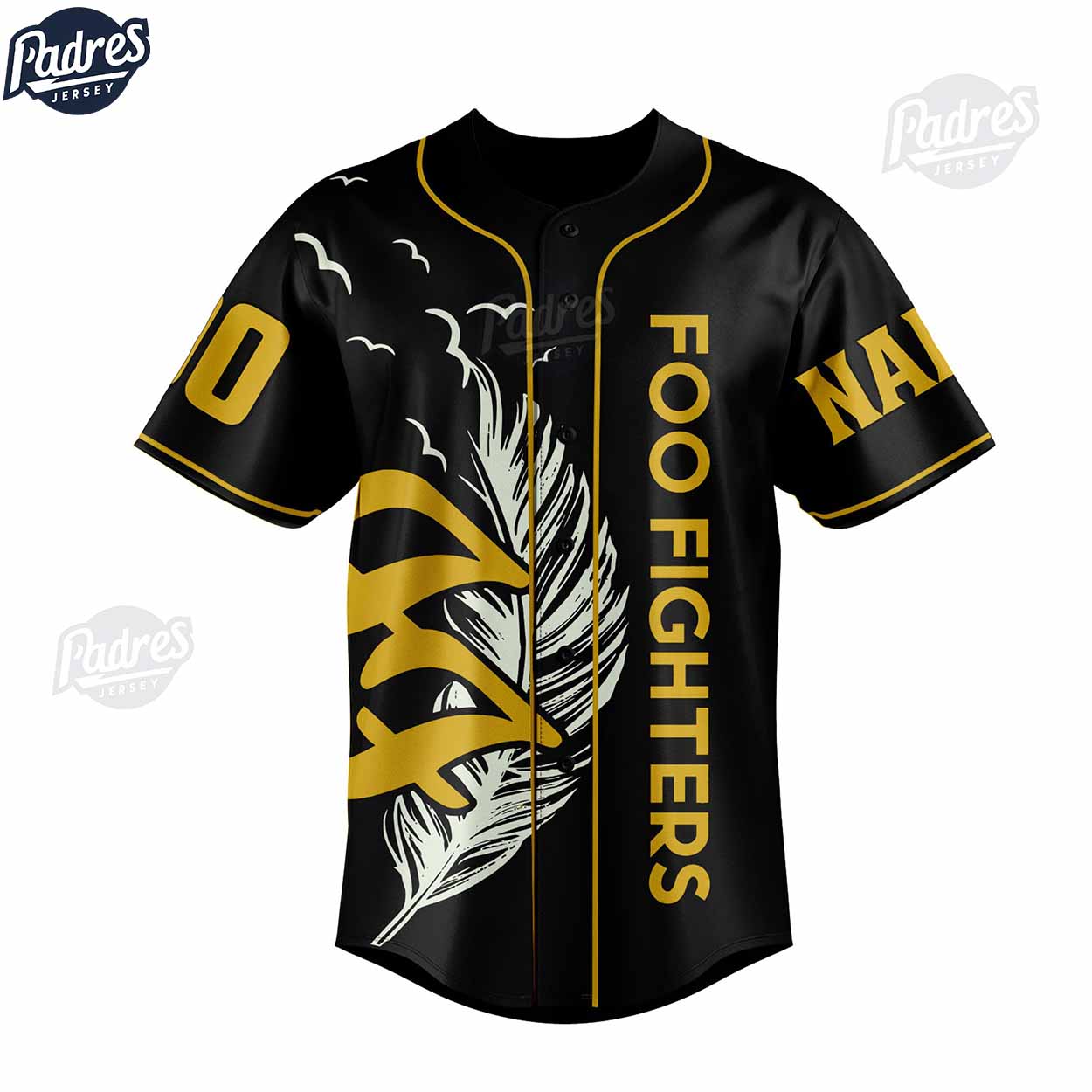 Foo Fighter Everything Or Nothing At All Tour Custom Baseball Jersey - Padres Jersey Oasis: Elevate Your Baseball Style Game