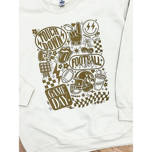 Football Collage Graphic Pullover C.O.C.
