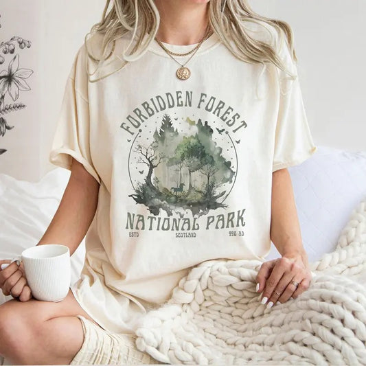 Forbidden Forest Wizard Shirt, National Park Wizard Shirt, HP Inspired Wizarding World T-Shirt, Bookish Shirt,Family...