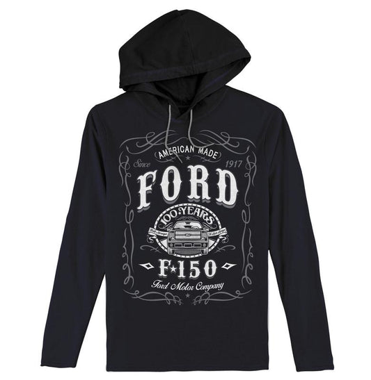 Ford F-150 Long Sleeve Hooded T-Shirt - Black Hoodie, Sweatshirt | InkThreadWorks.com