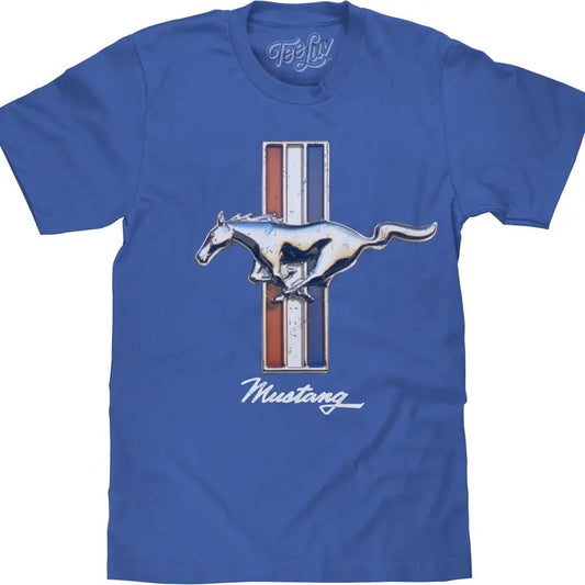 Ford Mustang Big and Tall T-Shirt - Blue Hoodie, Sweatshirt | InkThreadWorks.com
