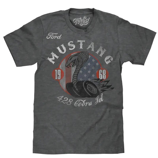 Ford Mustang Cobra T-Shirt - Gray Hoodie, Sweatshirt | InkThreadWorks.com