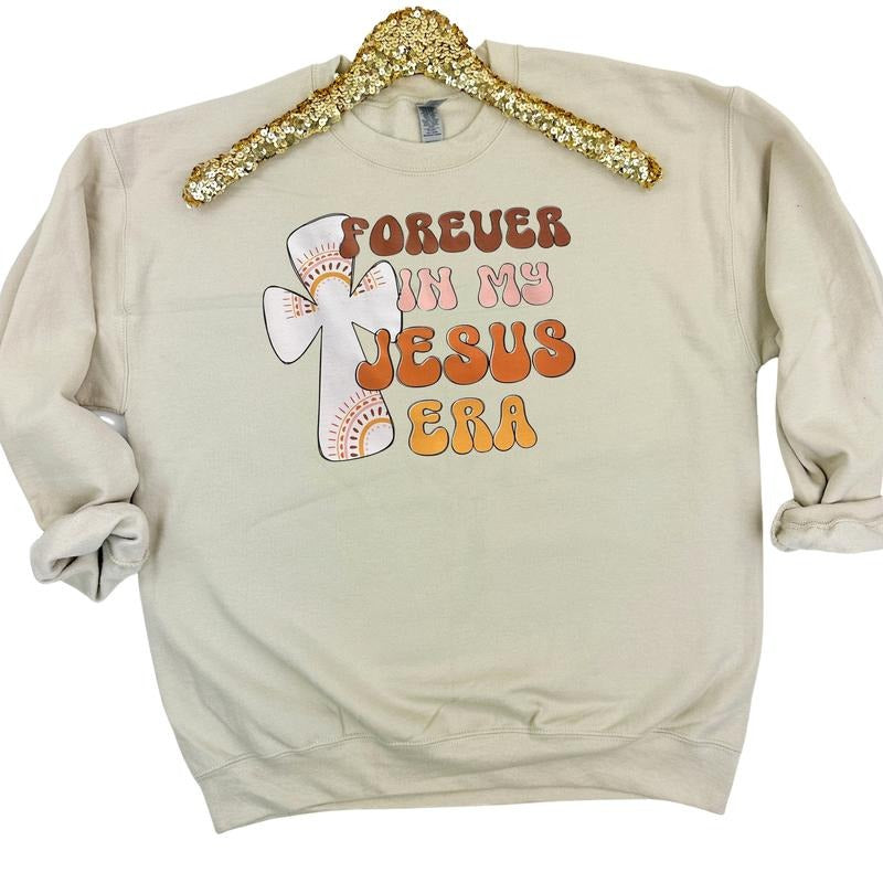 Forever In My Jesus Era Sweatshirt T-Shirts, Hoodie | InkThreadWorks.com