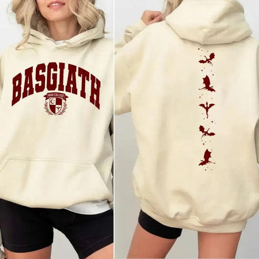 Fourth Wing Double Sided Sweater, Basgiath War College Shirt, Dragon Rider Sweatshirt, Bookish Sweater, Empyrean Series,...