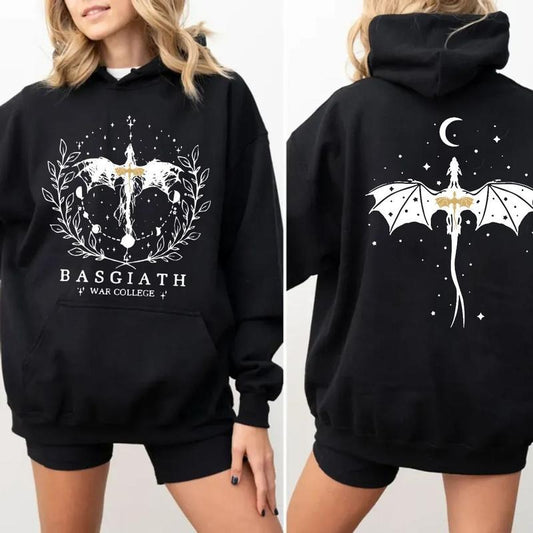 Fourth Wing Double Sided Sweater, Basgiath War College Sweatshirt, Dragon Rider, Rebecca Yoros, Violet Sorrengail, The...