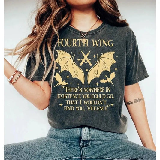 Fourth Wing Dragon Rider Basgiath War College Unisex T-Shirt, Violet Sorrengail, Rebecca Shirt, Romantasy Fantasy Bookish...