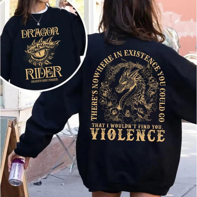 Fourth Wing Dragon Rider Two Sides Shirt, Xaden Riorson 4th Wing Shirt, Basgiath War College Shirt, Bookworm Bookish Book...