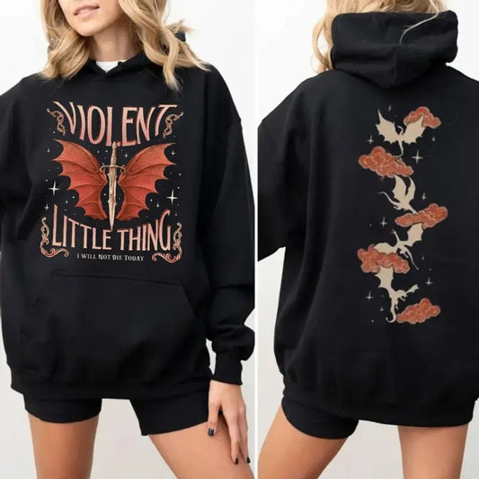 Fourth Wing Fan Shirt, Violet Sorrengail Shirts, Violent Little Thing T Shirt, Xaden Riorson Sweatshirt, Dragon Rider Bookish Gift, Unisex Sweater Pullover Tee