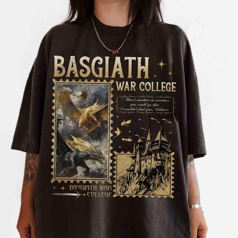 Fourth Wing Shirt, Basgiath War College Shirt, Dragon Rider Tee, Wing Leader Shirt, Fantasy Bookish Shirt, Violet...