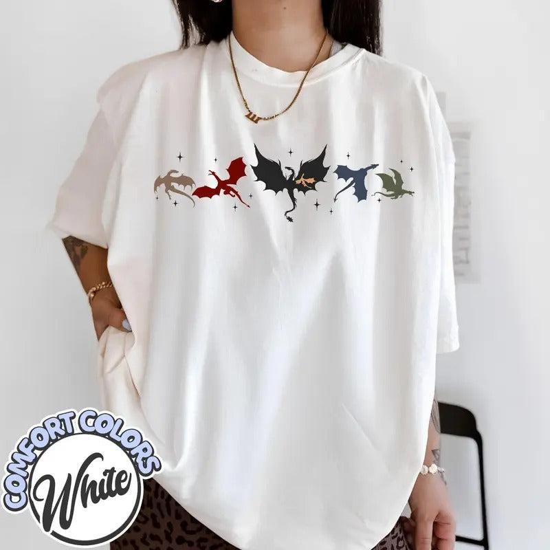 Fourth Wing Shirt, Basgiath War College Shirt, Violet Sorrengail, Xaden Riorson, Gifts for Readers, Fantasy Book Dragon...