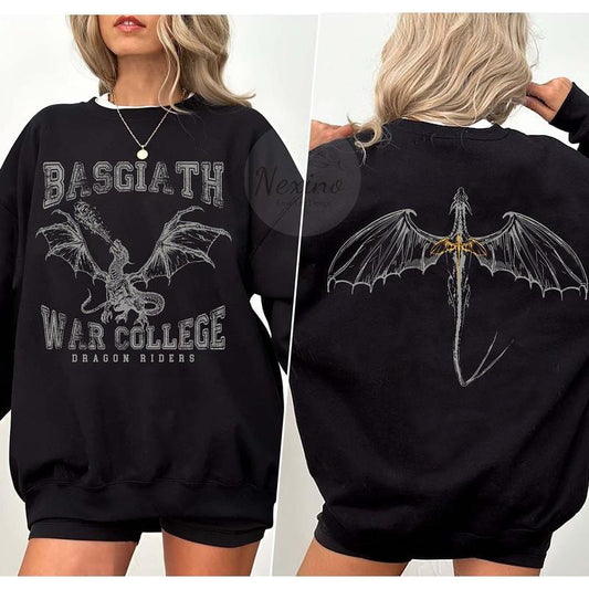 Fourth Wing Sweatshirt, Basgiath War College Sweater, Fourth Wing Shirt, Dragon Rider Shirt, Bookish Shirt, The Empyrean...
