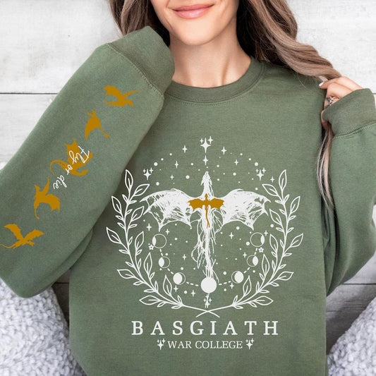 Fourth Wing Sweatshirt, Basgiath War College, Dragon Rider, Rebecca Yarros, Violet Sorrengail, Xaden Riorson, Riders...
