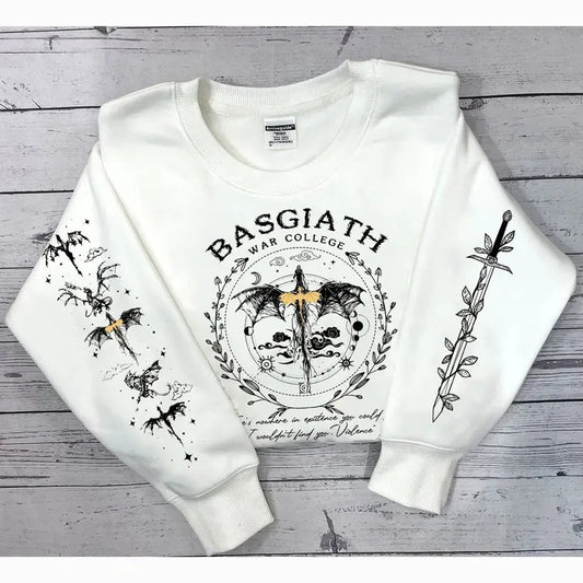 Fourth Wing Sweatshirt, Basgiath War College, Dragon Rider, Xaden Riorson, Violet Sorrengail, Riders Quadrant, Fantasy...