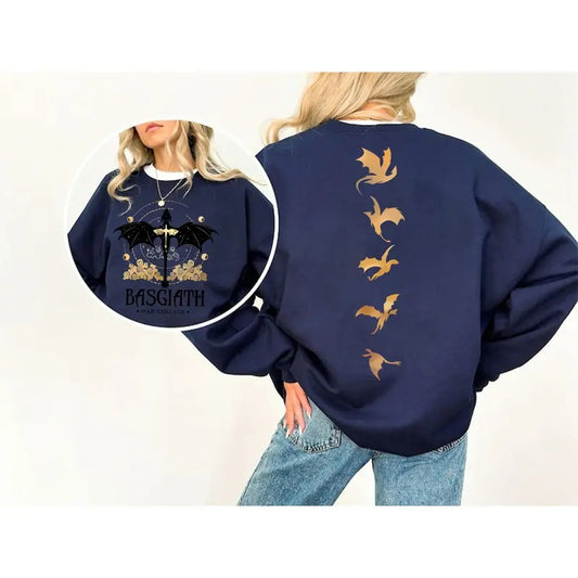 Fourth Wing Sweatshirt, Fourth Wing Riders, Basgiath War College, Dragon Rider, Violet Sorrengail, Xaden Riorson,Fantasy...