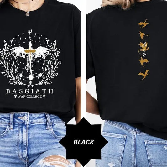 Fourth Wing shirt, Basgiath War College, Dragon Rider, Violet S0rrengail, Xaden Ri0rson, Riders Quadrant, Fantasy reader,...